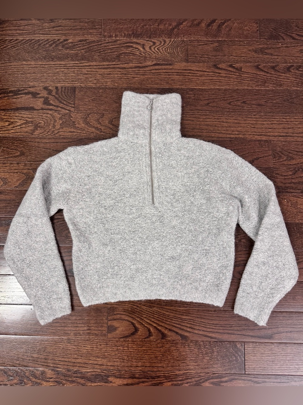 Wilfred Free Gwyneth Sweater Alpaca Merino Wool Blend Grey Size XS - Picture 3 of 12